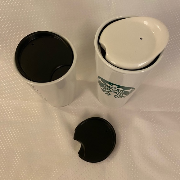 Starbucks Kitchen Pair Of Starbucks Ceramic Travel Mugs Poshmark